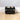 Single Personalised Raised Dog Bowl Stand 17cm High - Ebony Black