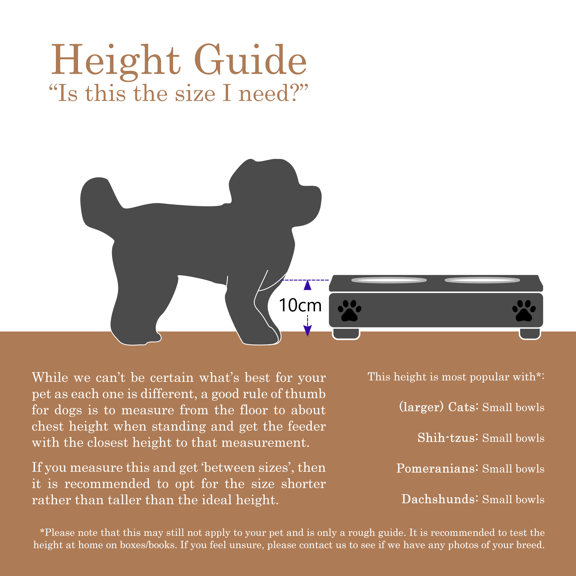 Elevated bowl size. How to measure pet bowl height. What is the best feeding bowl for my pet