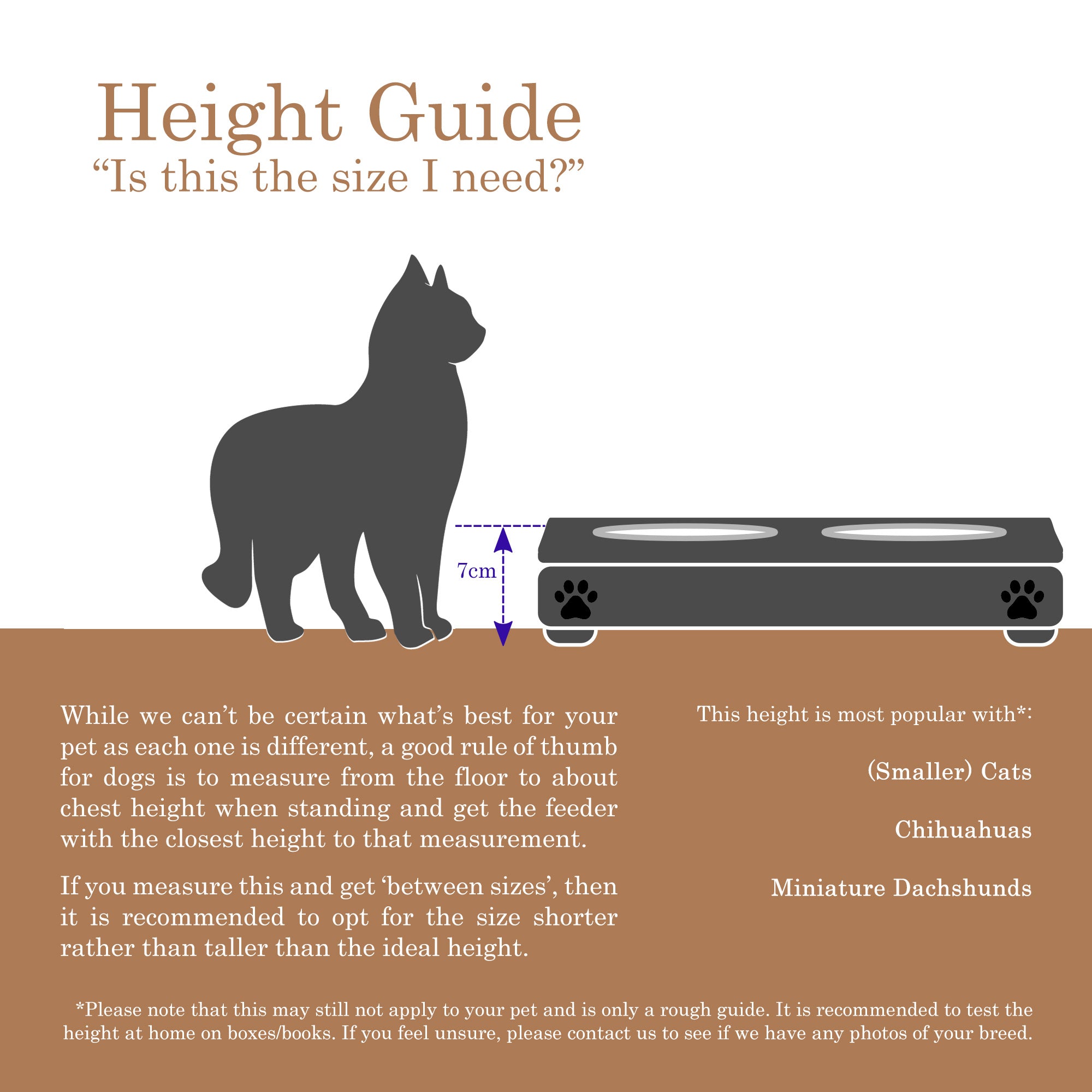 Elevated bowl size. How to measure pet bowl height. What is the best feeding bowl for cats