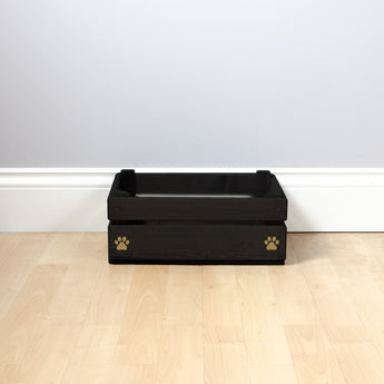 Small Personalised Cat Toy Box -Cat Toys, Personalised Cat Toys, Cat Toy Box, small pet toy box, Black Toy Box