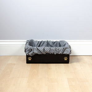 Small Personalised Cat Toy Box -Cat Toys, Personalised Cat Toys, Cat Toy Box, small pet toy box, Black Toy Box