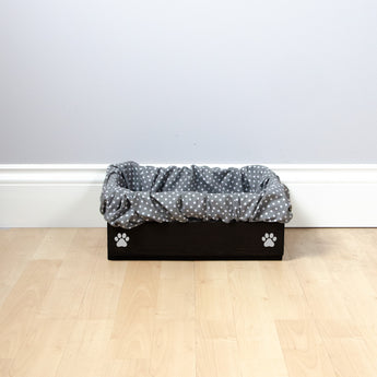 Small Personalised Cat Toy Box -Cat Toys, Personalised Cat Toys, Cat Toy Box, small pet toy box, Black Toy Box