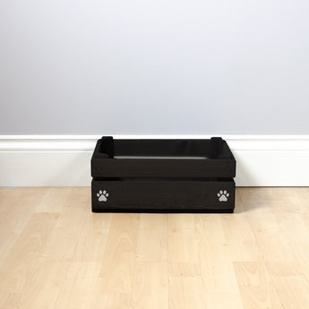 Small Personalised Dog Toy Box with Removable Linen- Black, Dog Toys, Personalised Dog Toys, Dog Toy Box, small pet toy box, Black Toy Box