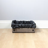 Small Personalised Cat Toy Box -Cat Toys, Personalised Cat Toys, Cat Toy Box, small pet toy box, grey Toy Box