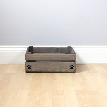 Small Personalised Cat Toy Box -Cat Toys, Personalised Cat Toys, Cat Toy Box, small pet toy box, grey Toy Box