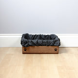 Small Personalised Cat Toy Box -Cat Toys, Personalised Cat Toys, Cat Toy Box, Medium Pet Toys -Oak Toy Box