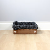 Small Personalised Cat Toy Box -Cat Toys, Personalised Cat Toys, Cat Toy Box, Medium Pet Toys -Oak Toy Box