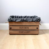 Large Personalised Cat Toy Box -Oak, Dog Toys, Personalised Cat Toys, Cat Toy Box, Medium pet toy box, Oak Toy Box