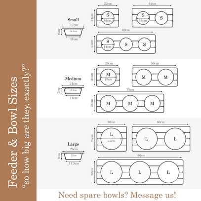 Elevated bowl size. How to measure pet bowl height. What is the best feeding bowl for cats